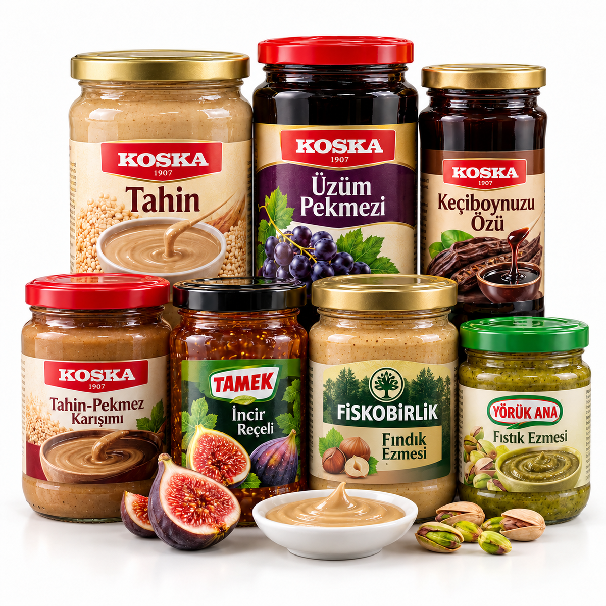 Breakfast & Spreads product assortment on a white background