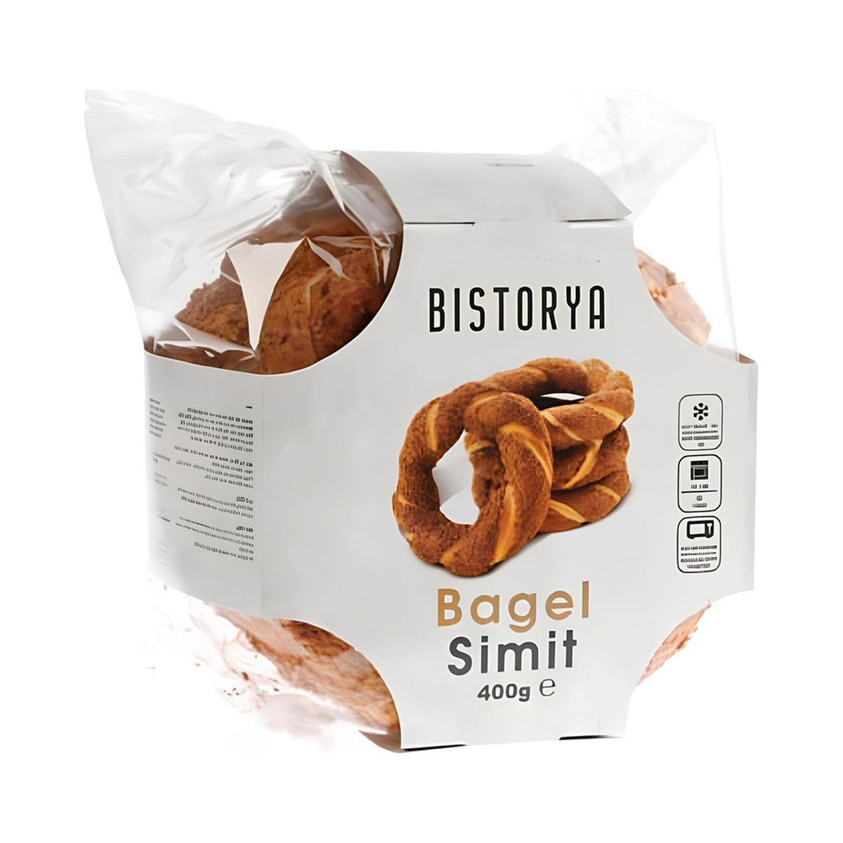 Bistorya Plain Simit 4-Pack 400 g (Case of 12)