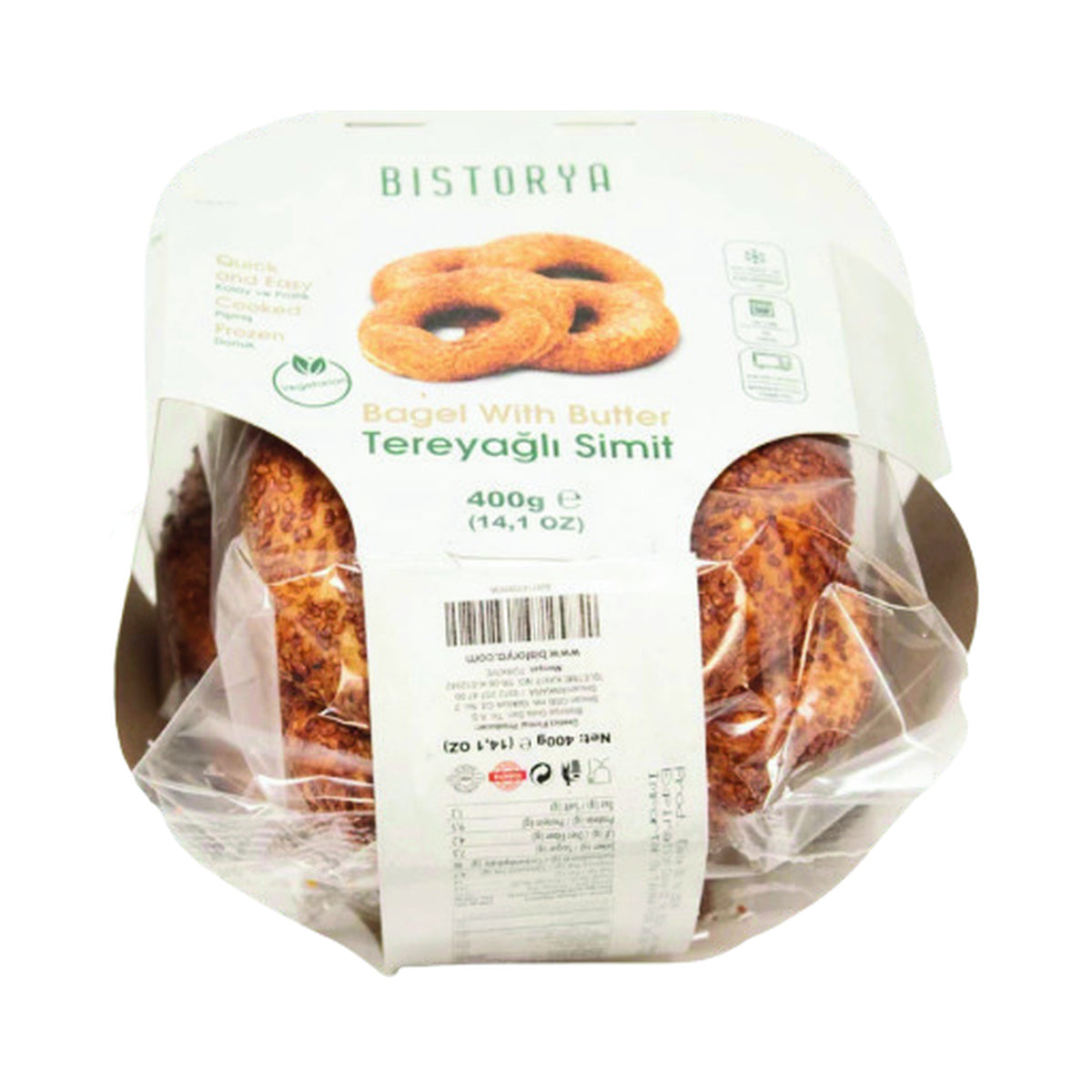Bistorya Butter Simit 4-Pack 400 g (Case of 12)