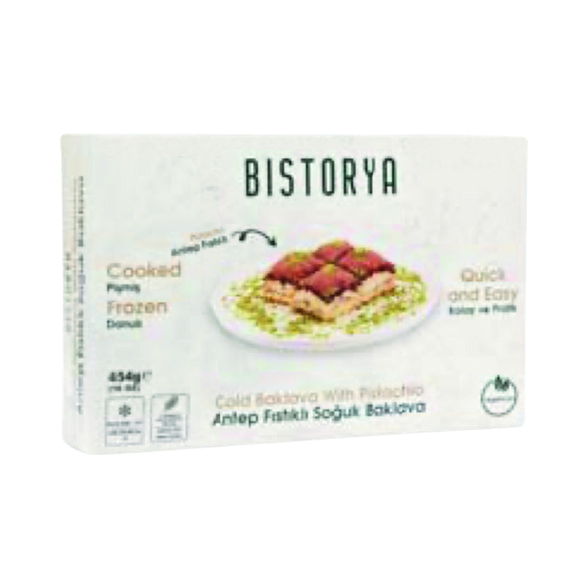 Bistorya Pistachio Cold Baklava 454 g (Case of 15)