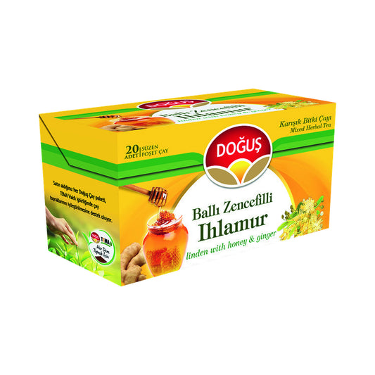 Dogus Honey, Ginger & Linden Tea Bags 20-Pack
