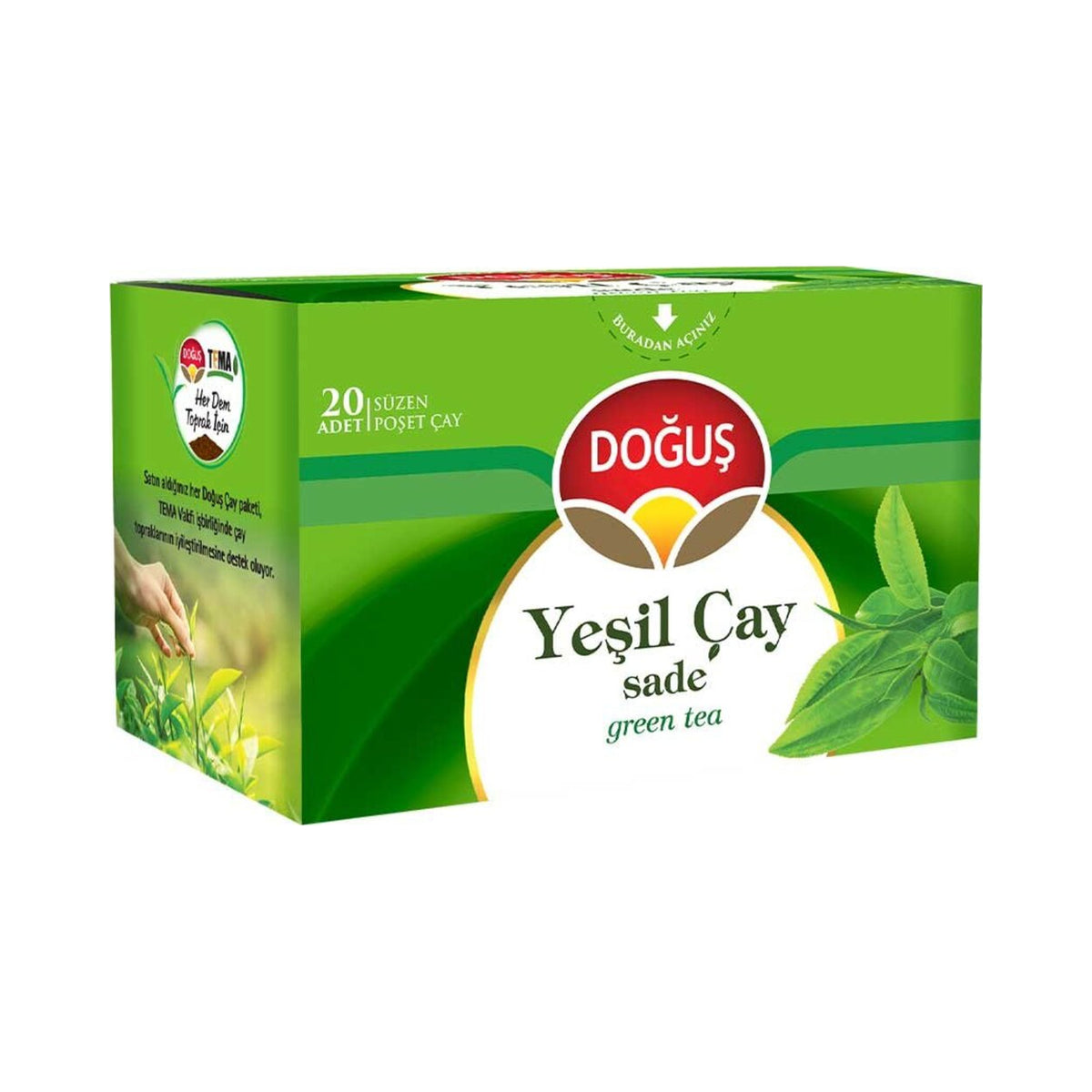 Dogus Form Green Tea Bags 20-Pack 50 g