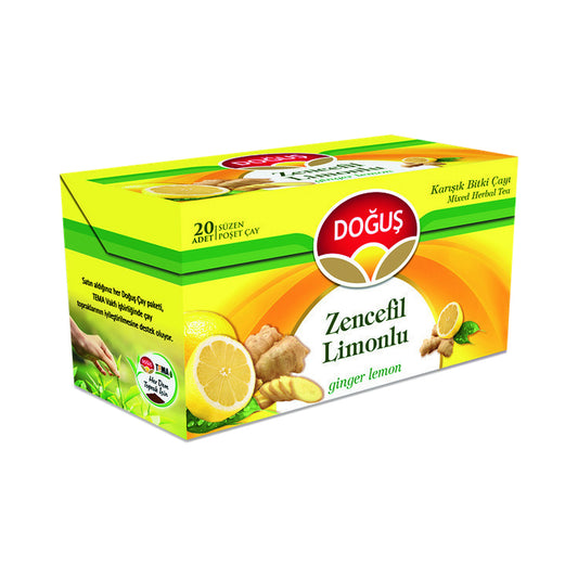 Dogus Ginger & Lemon Tea Bags 20-Pack