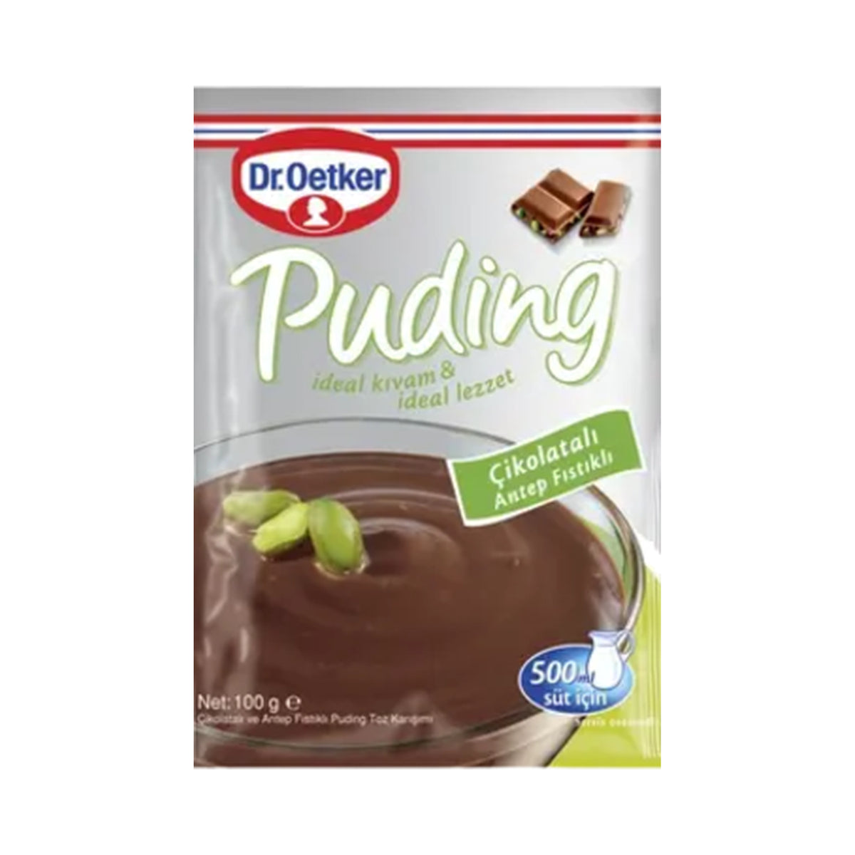 Dr. Oetker Chocolate Pistachio Pudding Mix 100 g (Case of 24)