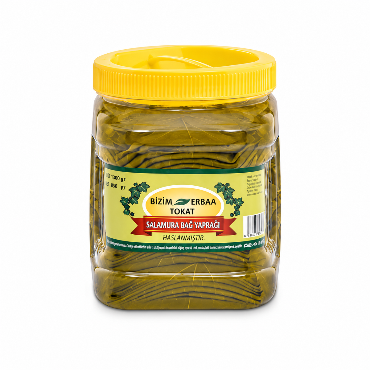 Bizim Erbaa Grape Leaves in Brine 850 g Net / 1300 g Gross — product photo