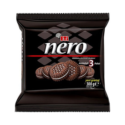 Eti Nero Cocoa Sandwich Biscuits 3-Pack 300 g