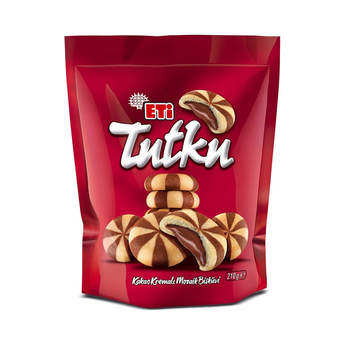 Eti Tutku 210 g Mosaic Cookies with Chocolate Cream Stuffing