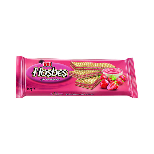 Eti Hosbes Strawberry Wafer 142 g (Case of 20)