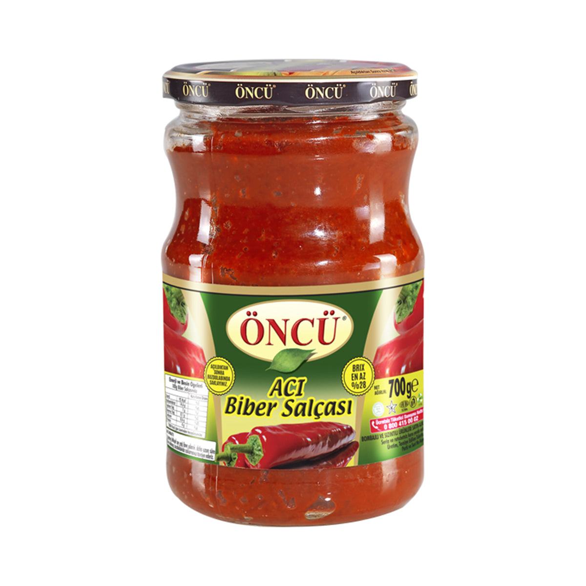 Oncu 700 g Hot Red Pepper Paste In Glass Jar