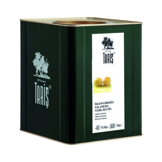 Taris Domat Green Olives (140-160) in Tin 10 kg (Case of 1)