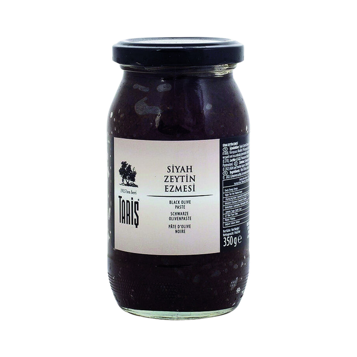 Taris Black Olive Paste in Glass Jar 370 ml (Case of 12)