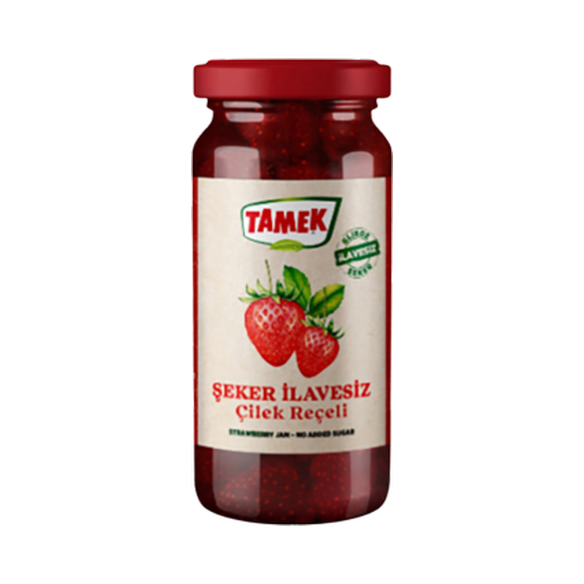 Tamek Strawberry Jam, No Sugar Added 290 ml (Case of 12)