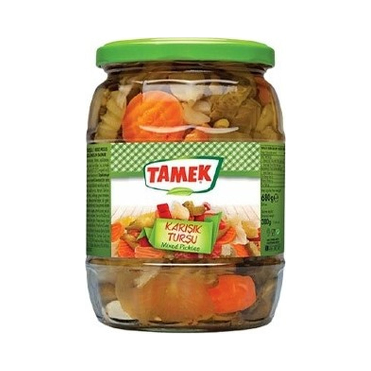 Tamek Mixed Pickles in Glass Jar 650 ml