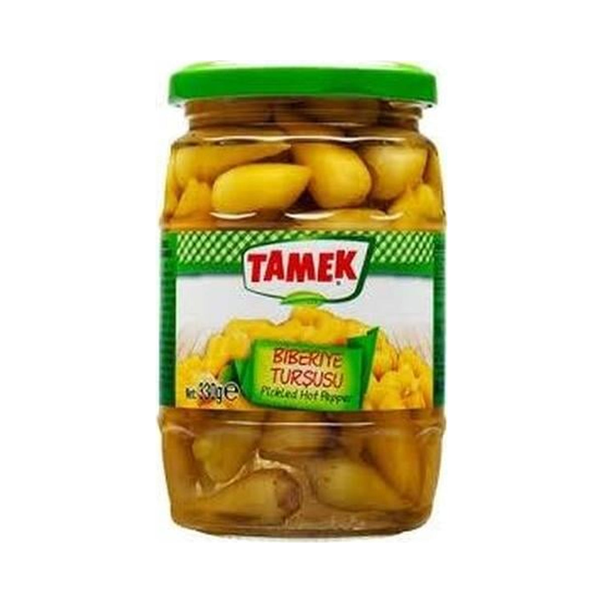 Tamek Biberiye Pickled Peppers in Glass Jar 370 g