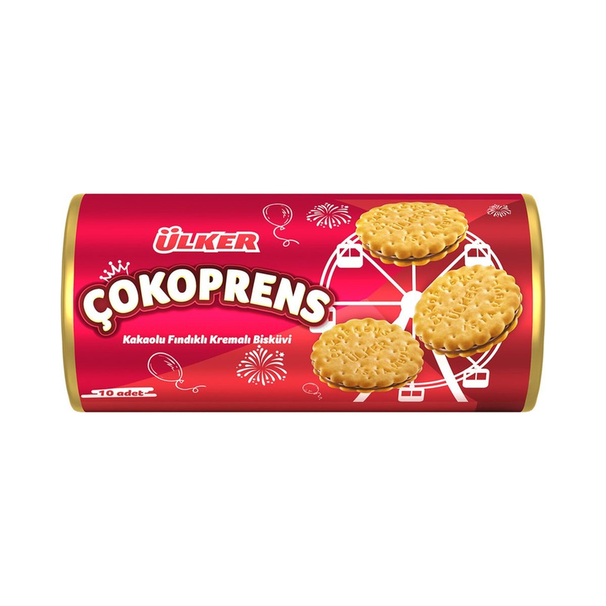 Ulker Cokoprens 300 g Biscuits With Cocoa Cream (Case of 12)