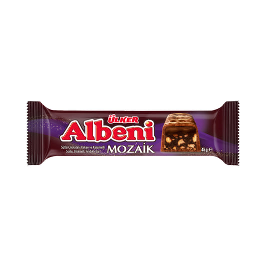 Ulker Albeni Mosaic Chocolate Bar 45 g (Case of 18)