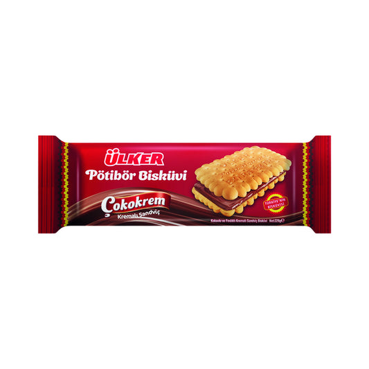 Ulker Petit Beurre Sandwich Biscuits With Cocoa Cream Filling 229 g (Case of 12)