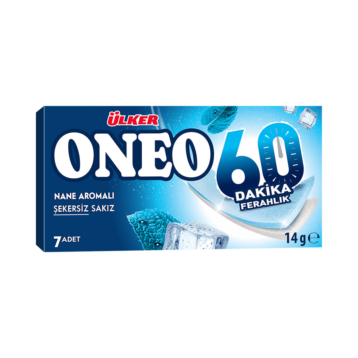 Ulker Oneo Slims 60-Minute Mint Flavored Gum 14 g