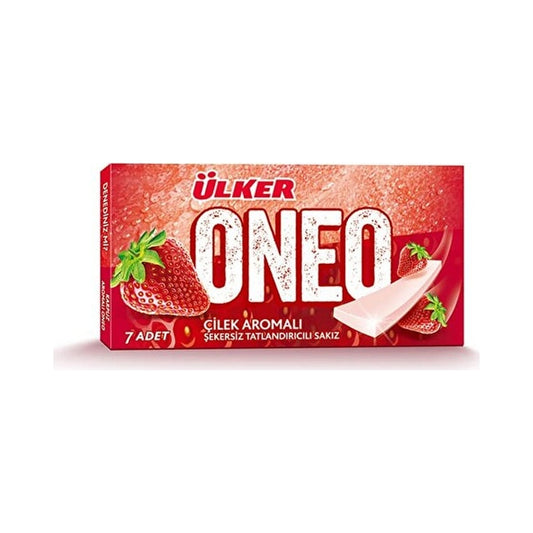 Ulker Oneo Slims Strawberry Flavored Gum 14 g