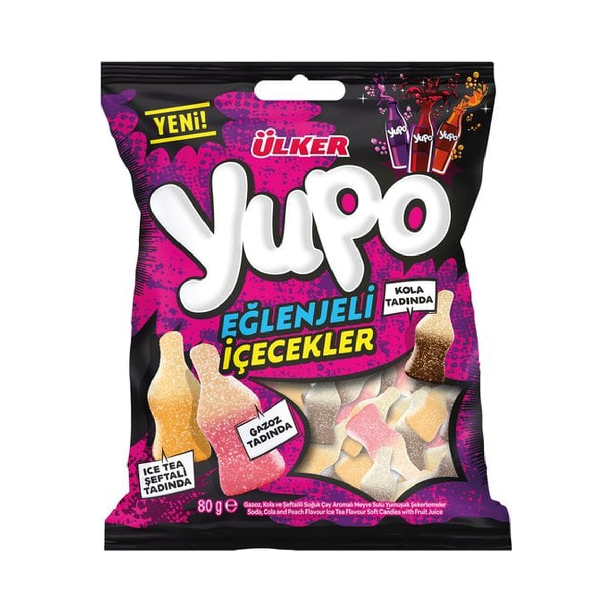 Ulker Yupo Drink Shaped Gummies 80 g