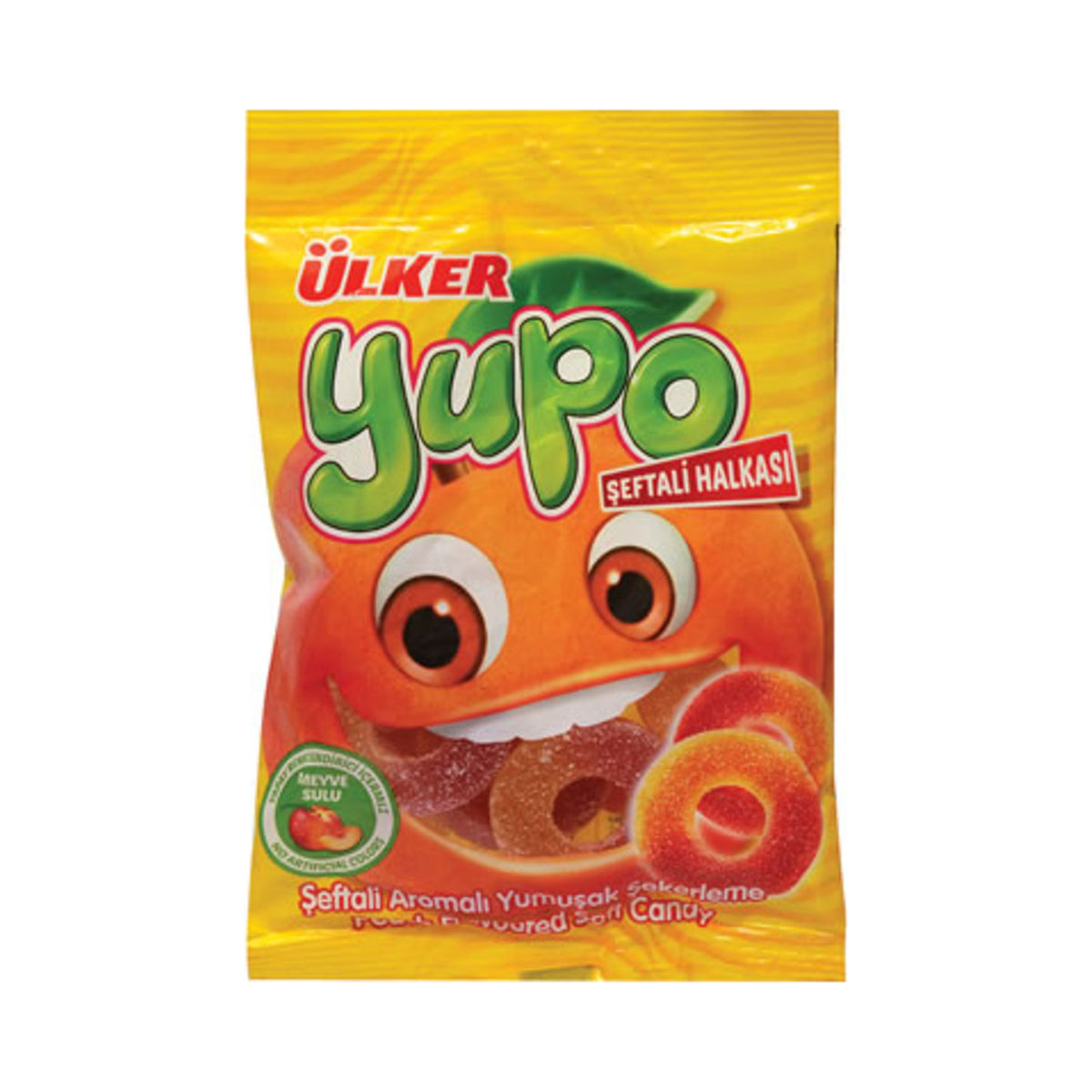 Ulker Yupo Peach Ring Gummies 80 g