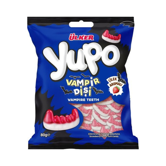 Ulker Yupo Vampire Teeth Gummies 80 g — product packaging on white background