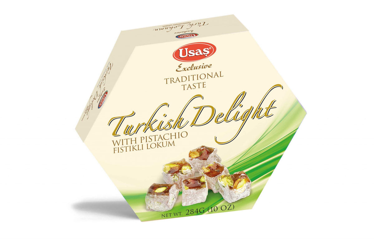 Usas Hexagonal Pistachio Turkish Delight 227 g