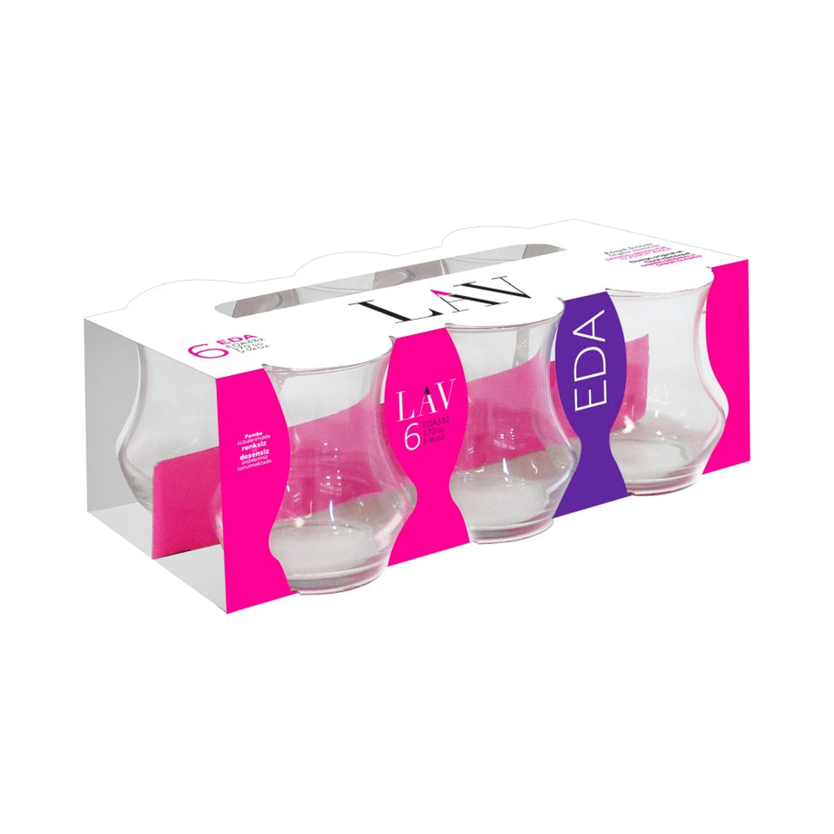 Lav Eda 332 Tea Glasses 6-Pack