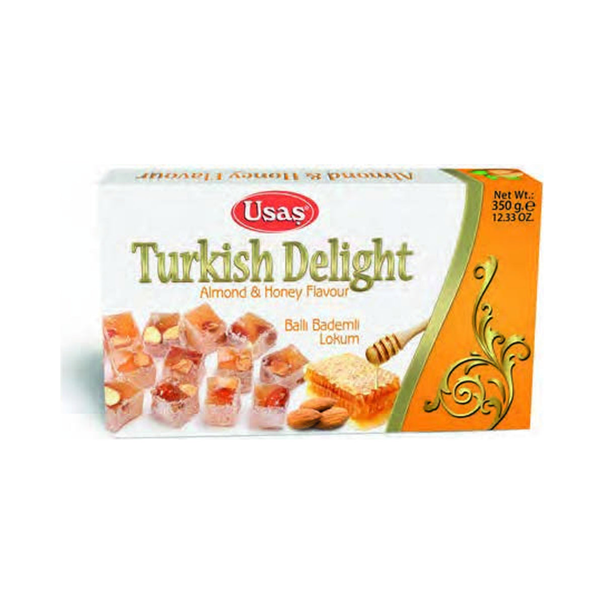 Usas Honey and Almond Turkish Delight 350 g
