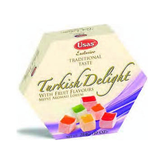 Usas Hexagonal Fruit Flavored Turkish Delight 284 g